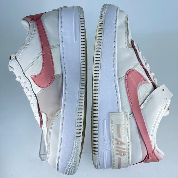 NIKE AIR FORCE 1 AF1 SHADOW PHANTOM-RED STARDUST | Wmns11 Mens9.5 [DZ1847-001] - Picture 7 of 12